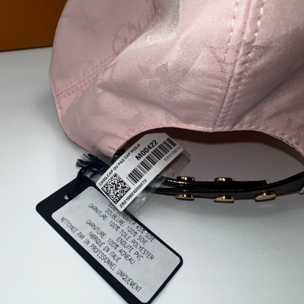 LOUIS VUITTON Hat Cap Pink Monogram Canvas  Hat Size Medium - Picture 2 of 5